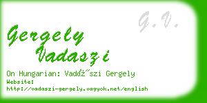 gergely vadaszi business card